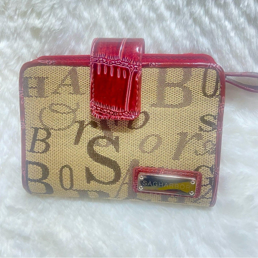 Sag Harbor Red and Tan Wallet